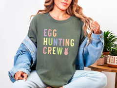 Comfort Colors® Eggs Hunting Crew - Easter Squad Shirt - Happy Easter Tee -  Easter Family Gift - Bunny Squad T-Shirt - Easter Matching Tee