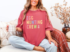 Comfort Colors® Eggs Hunting Crew - Easter Squad Shirt - Happy Easter Tee -  Easter Family Gift - Bunny Squad T-Shirt - Easter Matching Tee