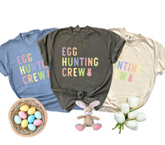 Comfort Colors® Eggs Hunting Crew - Easter Squad Shirt - Happy Easter Tee -  Easter Family Gift - Bunny Squad T-Shirt - Easter Matching Tee