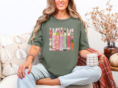 Comfort Colors® Easter Teacher Shirt - Cute Bunny Pencil - Teacher Life Tee - Spring Teacher Gift - Elementary School - Easter Celebration