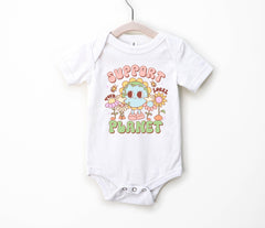 Kids Earth Day Shirt - Support Your Local Planet - Planet Awareness Toddler Tee