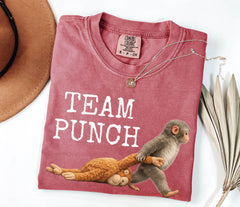 Team Punch Comfort Colors® Shirt - Viral Baby Monkey T-Shirt