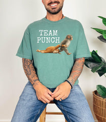 Team Punch Comfort Colors® Shirt - Viral Baby Monkey T-Shirt
