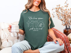 He Has Risen Shirt - Christian Easter Sunday T-Shirt - Easter Tee
