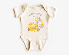 Kids Easter Eggs-Cavator T-Shirt - Easter Egg Hunt Toddler Youth Tees
