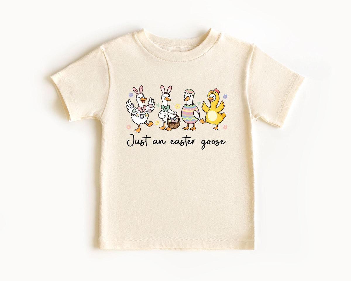 Just An Easter Goose Toddler Youth Shirts - Easter Day Kids Tees