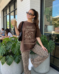 Comfort Colors® Espresso Coffee Shirt - More Espresso Less Depresso Caffeine Lover T-Shirt
