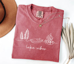 Comfort Colors® Lake Day Shirt - Summer Vibes T-Shirt - Lake Life Vacation Shirt