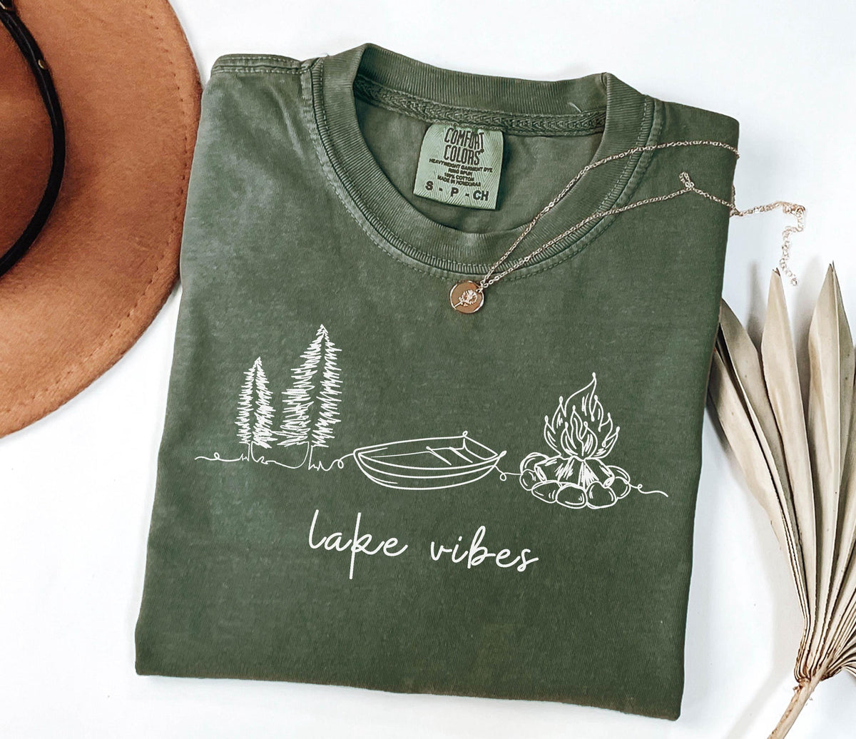 Comfort Colors® Lake Day Shirt - Summer Vibes T-Shirt - Lake Life Vacation Shirt