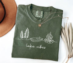 Comfort Colors® Lake Day Shirt - Summer Vibes T-Shirt - Lake Life Vacation Shirt